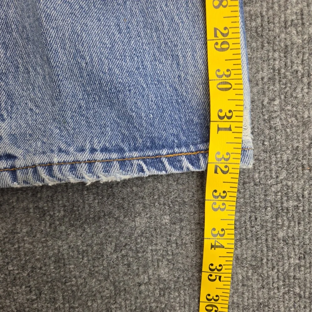 Vintage Levis 501 Jeans 30x32 Light Wash 90s Distressed Paint Splatter USA Made